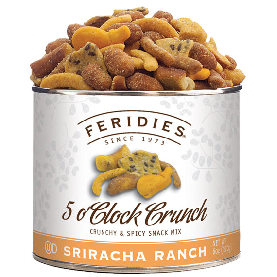 Sriracha Ranch Snack Mix | Seasoned 5 O'Clock Crunch | 6oz Tin