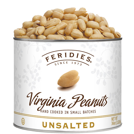 36oz Unsalted Virginia Peanuts, Unsalted Peanuts: FERIDIES