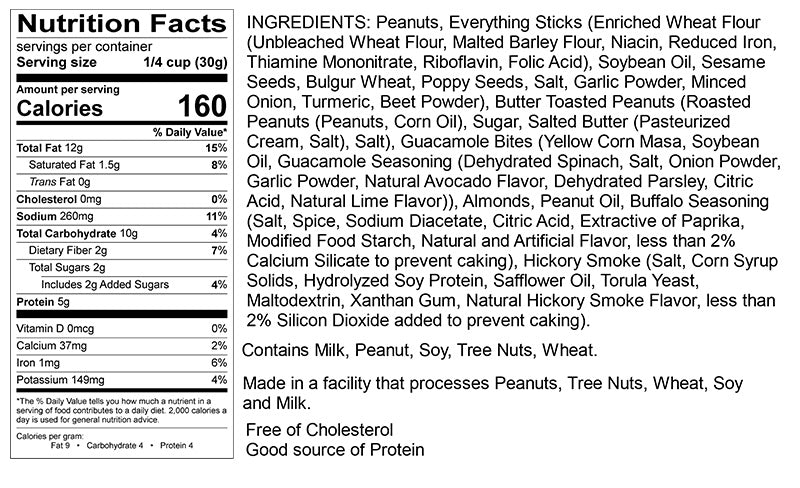 3oz Spicy Guac Cocktail Crunch Snack Mix – FERIDIES